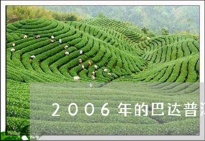 2006年的巴达普洱茶价格表/2023053061825