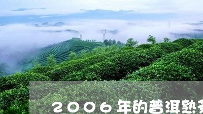 2006年的普洱熟茶多少钱一饼/2023060216151