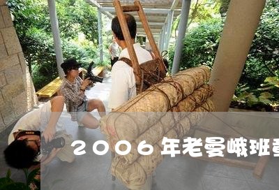 2006年老曼峨班章老树茶价格/2023060100582