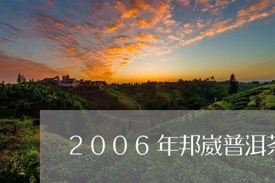 2006年邦崴普洱茶/2023080119593