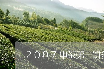 2007中茶第一饼多少钱/2023051153816