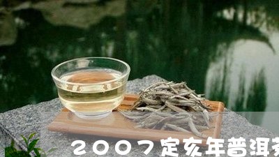 2007定亥年普洱茶/2023100711492