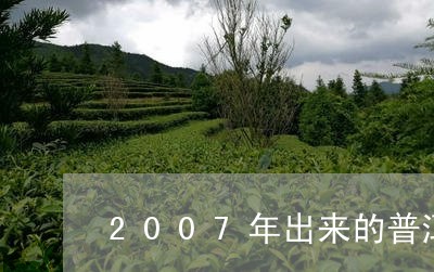 2007年出来的普洱茶品牌/2023110210582