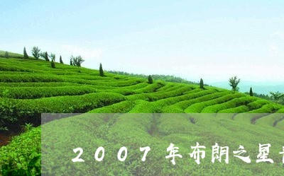 2007年布朗之星普洱茶饼价格/2023082825037