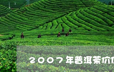 2007年普洱茶价位多少/2023110224058