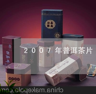 2007年普洱茶片/2023120592626