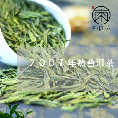 2007年熟普洱茶/2023091419482