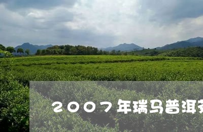 2007年瑞马普洱茶/2023062580693