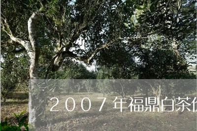 2007年福鼎白茶价格/2023092298059