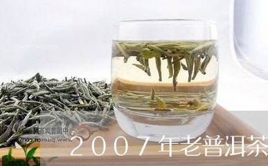 2007年老普洱茶饼/2023062127067