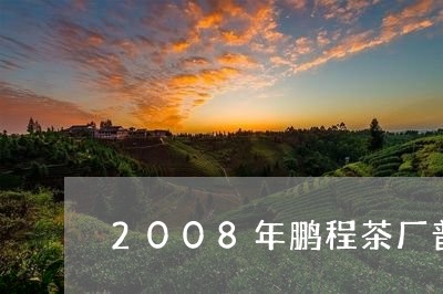 2008年鹏程茶厂普洱茶/2023082765028