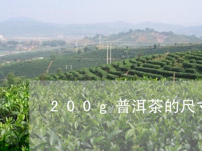 200g普洱茶的尺寸/2023092876049