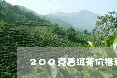 200克普洱茶价格表/2023062185279