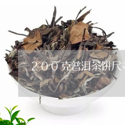 200克普洱茶饼尺寸/2023080336179