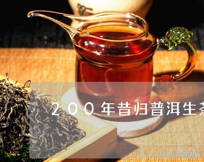 200年昔归普洱生茶/2023061347494