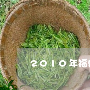 2010年福鼎白茶贡眉/2023092551695