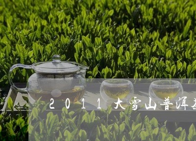 2011大雪山普洱茶价格多少/2023110455159