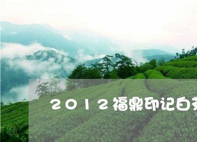 2012福鼎印记白茶/2023092072795