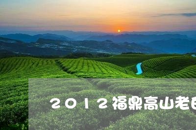 2012福鼎高山老白茶/2023092214926