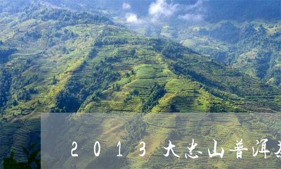 2013大忠山普洱茶/2023100579483