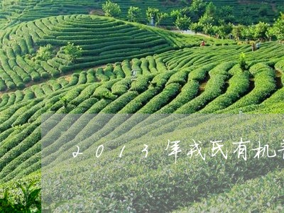 2013年戎氏有机普洱茶熟茶/2023053077158