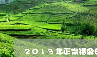 2013年正宗福鼎白茶/2023092257238