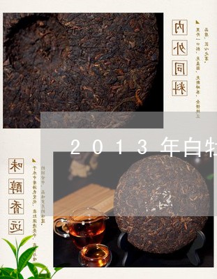 2013年白牡丹茶饼/2023120981625