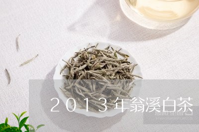 2013年翁溪白茶/2023121551783