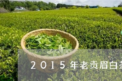 2015年老贡眉白茶饼/2023092541704