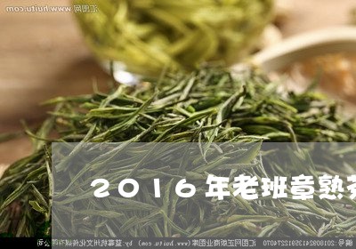 2016年老班章熟茶/2023092426350