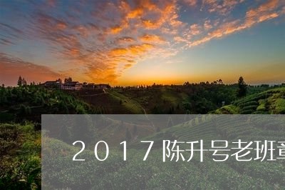 2017陈升号老班章/2023092414734