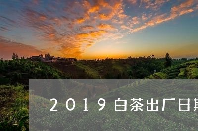 2019白茶出厂日期/2023092714826