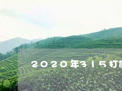 2020年315打假普洱茶/2023052982606