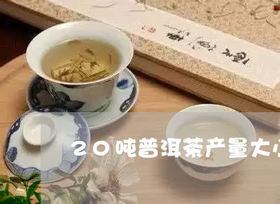 20吨普洱茶产量大小/2023062205082