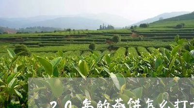 20年的茶饼怎么打开/2023071679582