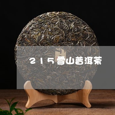 215雪山普洱茶/2023082805937