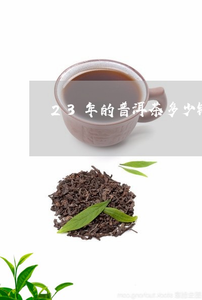 23年的普洱茶多少钱一盒/2023110292513