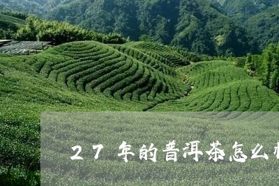 27年的普洱茶怎么样/2023092849463