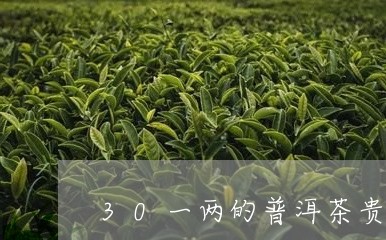 30一两的普洱茶贵吗/2023061694856