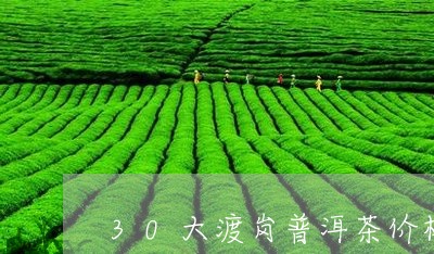 30大渡岗普洱茶价格/2023072420582