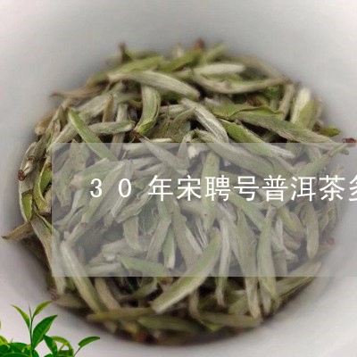 30年宋聘号普洱茶多少一斤/2023082629682