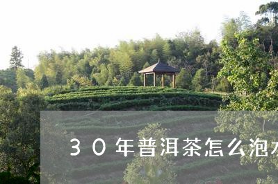 30年普洱茶怎么泡水/2023080142817