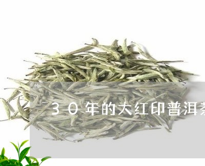 30年的大红印普洱茶/2023073175016