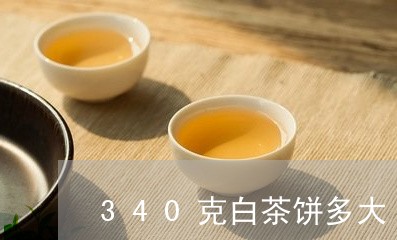 340克白茶饼多大/2023121559482