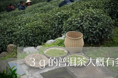 3g的普洱茶大概有多少/2023120736304