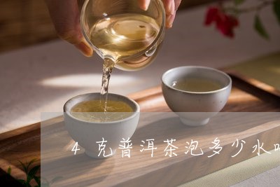 4克普洱茶泡多少水喝好/2023081699160