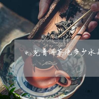 4克普洱茶泡多少水好呢/2023050624949