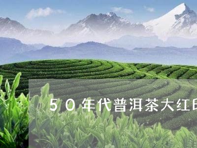 50年代普洱茶大红印/2023120698528