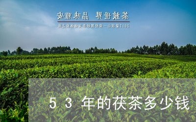 53年的茯茶多少钱/2023042216272