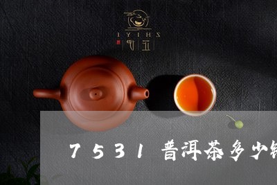 7531普洱茶多少钱/2023100670404